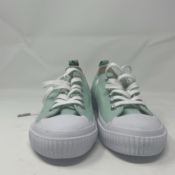 NWT McQ Alexander McQueen Swallow Swarm Bird Mint Low Top Sneakers Sz 39 or US 8 - Picture 8 of 8